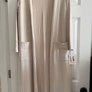 LuLaRoe Cream Sarah Cardigan
